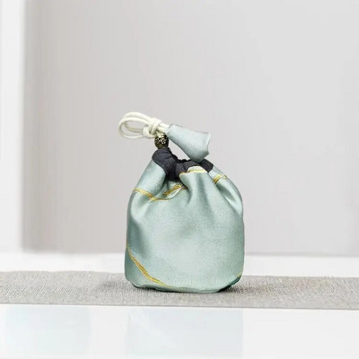 Spausdinti kinų stiliaus sutirštinti arbatos maišeliai Medvilniniai audiniai Kelioniniai arbatos puodeliai Arbatos ceremonijos laikymo maišeliai Arbatos puodai Protable maišelis ZD49