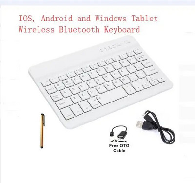 Dėklas Chuwi hi9 air 10,1" universali belaidė Bluetooth klaviatūra su odiniu planšetinio kompiuterio apsauginiu dėklu, stovo dangteliu + rašikliu + OTG