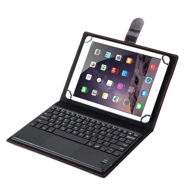 QWERTY Bluetooth klaviatūra su jutikliniu kilimėliu universali, skirta Teclast M40 Pro Air Plus M40S 10,1" planšetinio kompiuterio nuimamas magnetinis dėklo dangtelis