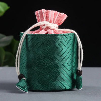 Kinietiško stiliaus medvilninis skalbinių laikymo maišelis Kelioninis arbatos rinkinys Arbatos puodelis Arbatinukas Nešiojamas maišelis Rūšiavimo maišelis Arbatos ceremonijos priedai ZD45