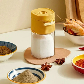 Βάζο καρυκευμάτων Πρέσα σε δοσολογία Salt Shaker Κουζίνα σφραγισμένη στην υγρασία Βάζο καρυκεύματα Βάζο καρυκεύματα Προμήθειες κουζίνας