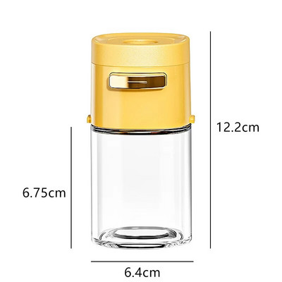 Prieskonių indelis Įspaudžiamas dozavimas Druskos plaktuvas virtuvės sandarus Drėgmei atsparus prieskonių stiklainis Prieskonių stiklainis virtuvės reikmenys