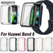 Naujas ekrano apsauginis dėklas, skirtas Huawei Band 8 Visiškai dengiantis buferis Minkštas TPU apsauginis dėklas, skirtas Huawei band 8 priedams