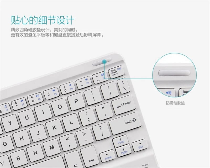 Tastatură Bluetooth de 10,1 inchi Tastatură fără fir pentru tabletă