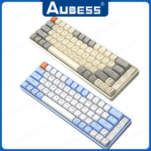 Mechaninė klaviatūra Laidinis karštas kištukas Auksinės ašies foninis apšvietimas Trečiasis netikras tyrimo modelis 65 klavišai Laidinės klaviatūros planšetinio kompiuterio priedas