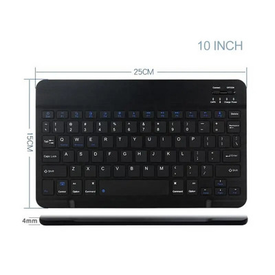 Универсална Bluetooth безжична клавиатура за таблетни устройства с Android за 10-12 инчови таблети PC