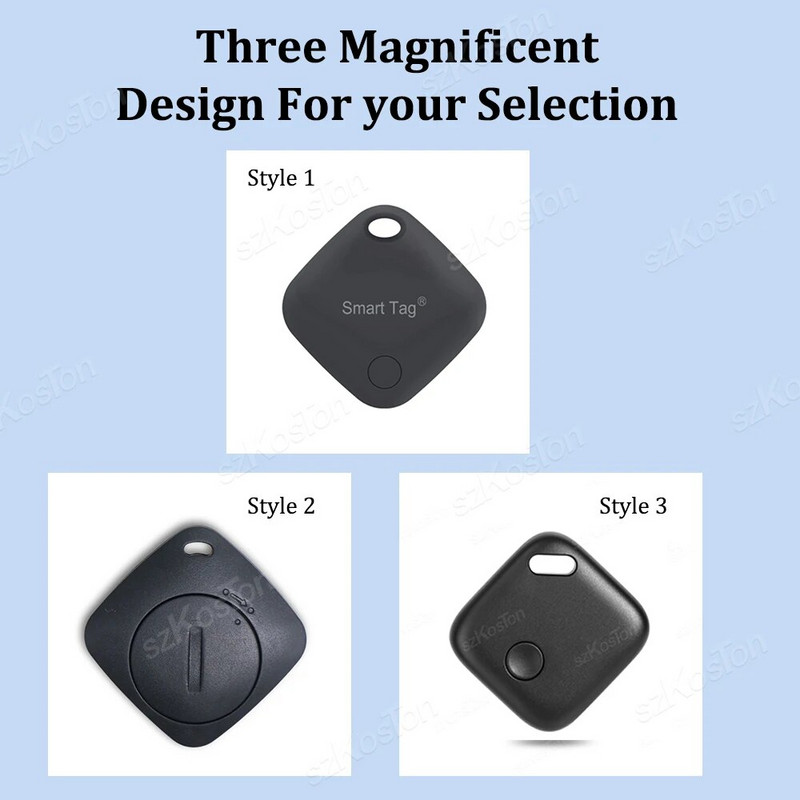 Išmanusis GPS sekiklis veikia su „Find My APP“, „Anti-Lost“ priminimo įrenginiu, skirtu „IOS“ sistemos žymų lokatoriui MFI, suderinama su „Bluetooth“