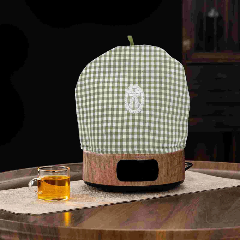 Arbatinuko izoliacinis dangtelis nėrimo adatos gležnos apsauginės termostato šildytuvo laikiklis, atspausdintas jaukiai izoliuotai virduliui, medvilnei