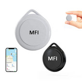 MFI Smart Tag Mini GPS Locator Vaikai Vieta realiuoju laiku Naminiai gyvūnai Šuo Katė Vaikai Raktas Dviračio žymeklis su Apple Surasti mano korėjiečių ispanų k.