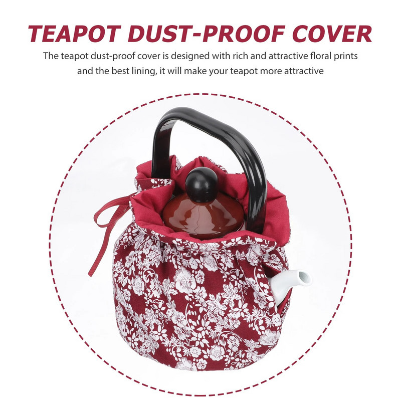 Arbatinuko izoliacinis dangtelis Izoliuotas virdulys virduliai Dekoratyviniai arbatinukai Apsauginis audinys nuo dulkių, skirtas namų vakarėlio biurui