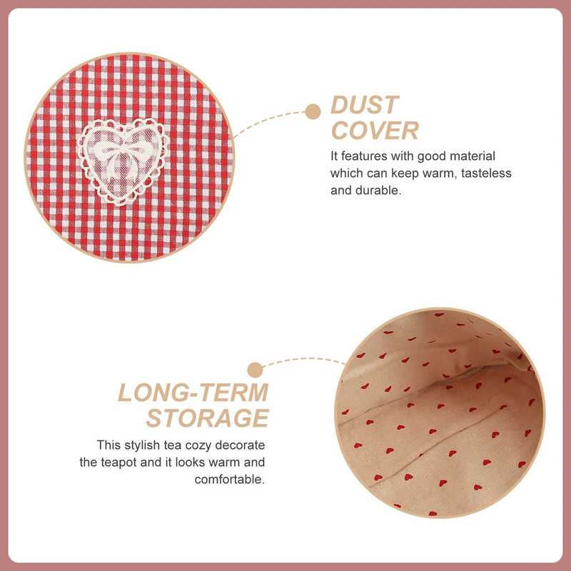 Arbatinuko šiltas dangtelis Buitinė arbata Cozy Dust Prevention Arbatinuko dangtelis Arbatinuko šildytuvas