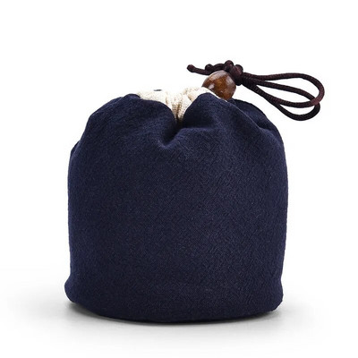 Arbatos rinkinys mažas vienas puodelis Jianzhan ryšulio kišenė maža arbatos skardinės laikymo maišelis Brocade medvilnės kanapių arbatos indų audinio laikymo maišelis ZC361