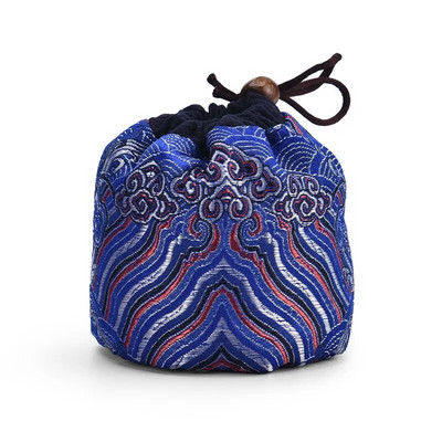 Arbatos rinkinys mažas vienas puodelis Jianzhan ryšulio kišenė maža arbatos skardinės laikymo maišelis Brocade medvilnės kanapių arbatos indų audinio laikymo maišelis ZC361