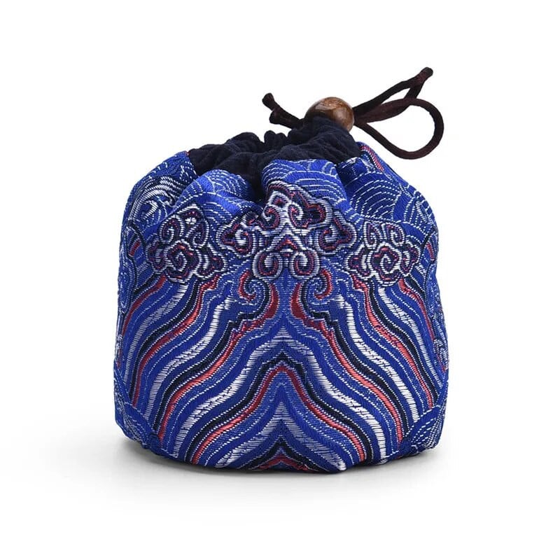 Arbatos rinkinys mažas vienas puodelis Jianzhan ryšulio kišenė maža arbatos skardinės laikymo maišelis Brocade medvilnės kanapių arbatos indų audinio laikymo maišelis ZC361