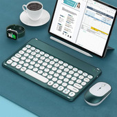 Pārnēsājama uzlādes planšetdatora bezvadu tastatūra iPad ierīcēm Samsung Xiaomi Huawei Teclado Bluetooth tastatūras un pele IOS Android ierīcēm