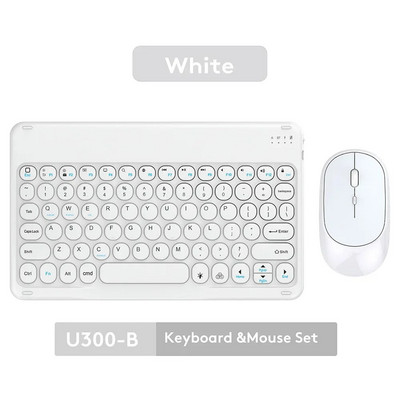 Pārnēsājama uzlādes planšetdatora bezvadu tastatūra iPad ierīcēm Samsung Xiaomi Huawei Teclado Bluetooth tastatūras un pele IOS Android ierīcēm