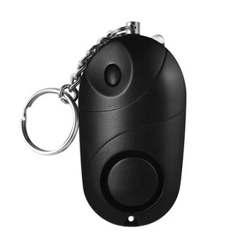 Сирена за безопасен звук Женска персонална аларма Аварийна самозащита Аларма за сигурност Ключодържател LED фенерче Инструмент против атака за жени