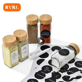 120 ml bambuko medienos dangteliu pagardinimo buteliukas 4 uncijų kvadratinis buteliuko prieskonių stiklainis Cross-Border Amazon karštųjų prieskonių buteliukas su skylutėmis miltelių stiklainiu