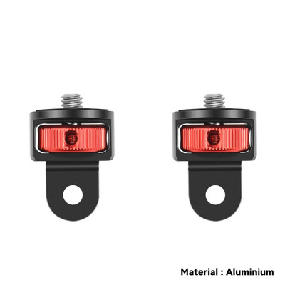 1/4 Sraigtinio keitiklio mini trikojo adapteris, skirtas Gopro 11 10 9 8 7 Eken Sjcam Insta360 X2 X3 R DJI veiksmo kameros Gopro priedai