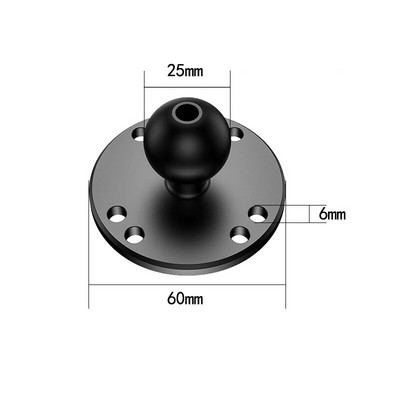 1 colio rutulinės galvutės adapterio tvirtinimo pagrindo motociklo vairo galinio vaizdo veidrodžio laikiklis, skirtas DJI GoPro Insta360 veiksmo kameros priedui