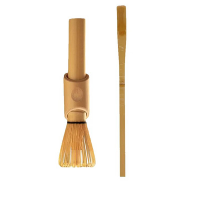 2-3 vnt./komplektas Bambuko Matcha gaminimo rinkinys Matcha arbatos plakimo kabliukas Bambuko samtelis Chashaku