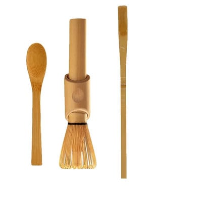 2-3 vnt./komplektas Bambuko Matcha gaminimo rinkinys Matcha arbatos plakimo kabliukas Bambuko samtelis Chashaku