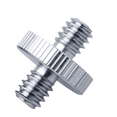 1/4 colio kištukas iki 1/4 colio sriegiuotas metalinis adapteris 1/4 colio dvigubas kištukinis sraigtinis adapteris palaiko trikojo stovo fotoaparato priedus