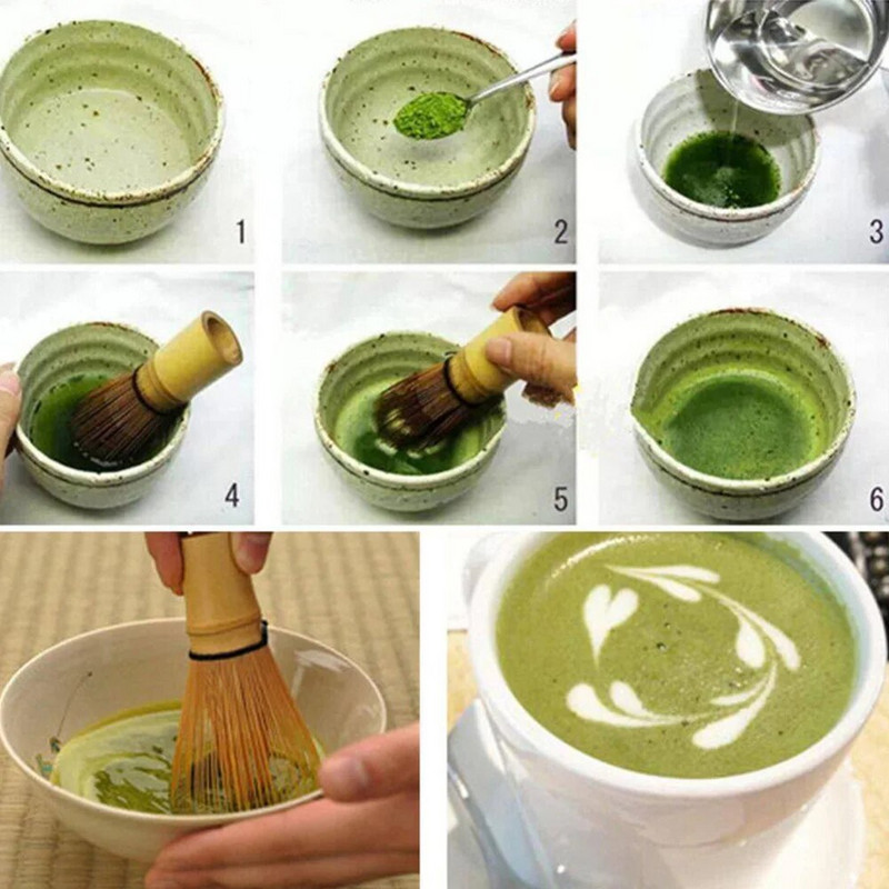 „Matcha“ arbatos šepetėlio arbatos rinkinys japoniškos arbatos užsakymo įrankis „Matcha Bowl“ arbatos šepetėlis maišomas „Matcha“ arbatos rinkinys, bambuko priedai