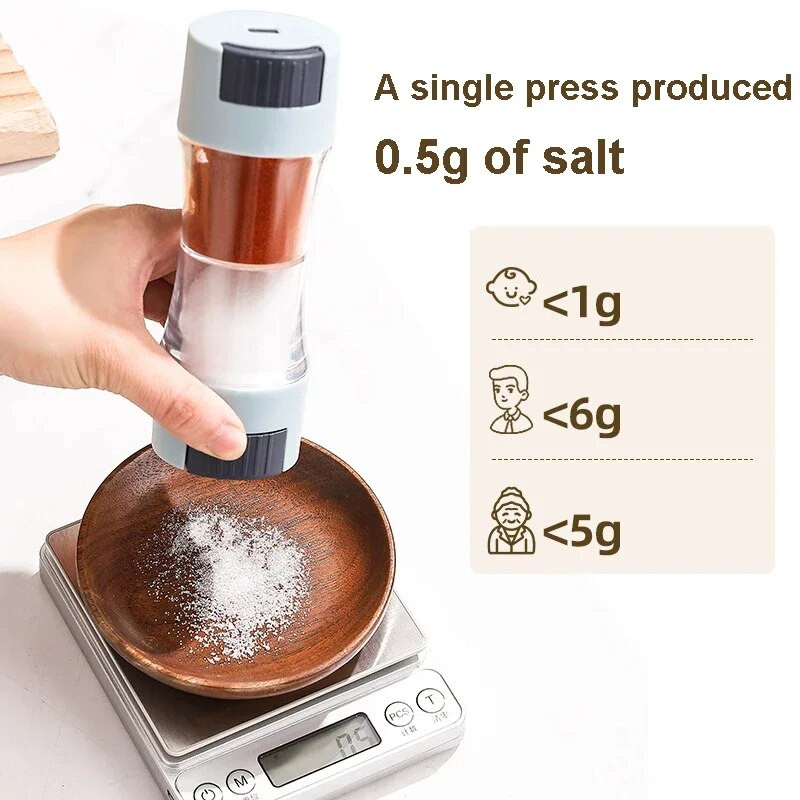Soľnička na koreničku s otvormi na nalievanie, dvojitá nádoba na korenie na jedálenský stôl, organizér na korenie, predmety pre domáce hotely