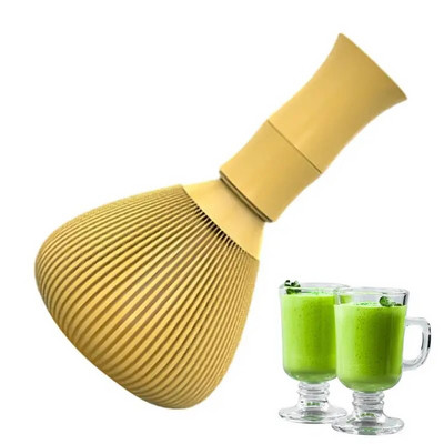 Gyanta Matcha japán Chasen ecseteszközök Matcha zöld tea porhoz, újrafelhasználható porhabverő Hagyományos Matcha eszközök