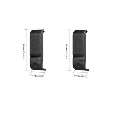 Atverčiamas baterijos šoninis dangtelis, skirtas GoPro Hero 12 11 10 9 Juodas Nuimamas akumuliatoriaus durelių dangtelis Įkrovimo dėklo prievadas, skirtas Go Pro 9 priedams