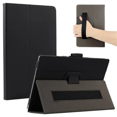 За Oukitel OKT3 10,51" Tablet PC PU кожен магнитен калъф с каишка за ръка