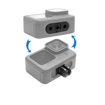 Резервни сгъваеми пръсти за GoPro Hero11/10/9/8 Магнитна адаптерна стойка с 1/4 порт за свързване на статив за дръжка на корпуса Монопод