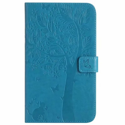 Reljefinis atverčiamas odinis dėklas, skirtas Samsung Galaxy Tab A 8.0 su S Pen 2019 SM-P205 P200 sulankstomu stovu, apsaugančiu nuo kritimo planšetinio kompiuterio dangteliu