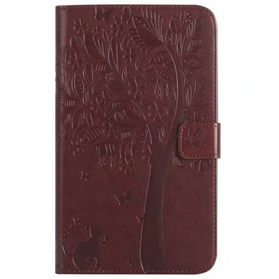 Reljefinis atverčiamas odinis dėklas, skirtas Samsung Galaxy Tab A 8.0 su S Pen 2019 SM-P205 P200 sulankstomu stovu, apsaugančiu nuo kritimo planšetinio kompiuterio dangteliu