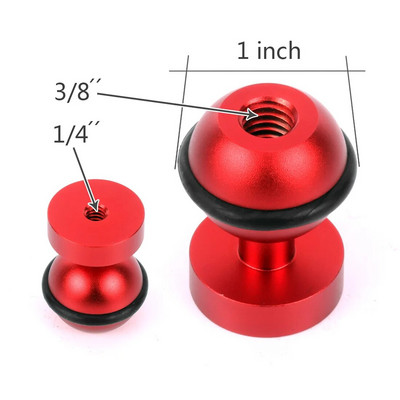 1-palcový adaptér s guľovou hlavou, 1/4" skrutka, pevný držiak, motýľový klip pre zrkadlovku GoPro, podvodný potápačský držiak, svorka na svetlo