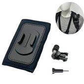 360° kampu pasukamas sagtis greitai atsegamas kuprinės peties dirželio laikiklis, skirtas GoPro Hero 11 10 9 8 7 6 5 4 +3 Dji veiksmo kameros priedas