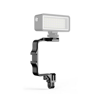 Статив за екшън камера с метална рамка за GoPro 12 11 10 9 8 Светкавица Държач за монтиране на микрофон с адаптер за студена обувка за Sjcam Yi DJI