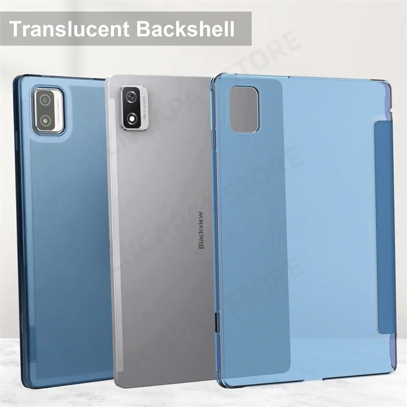 Slim Funda su kietu matiniu apvalkalu, skirta Blackview Tab 12 Pro Smart Case Tab12 10,1 colio planšetinio kompiuterio dangteliu su automatinio pažadinimo / miego funkcija