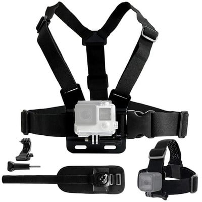 Chest Strap Mount Belt for Gopro Hero 12 11 9 8 7 6 5+ 4 Xiaomi Yi 4K Action Camera Chest Harness for insta360 Sport Accessories