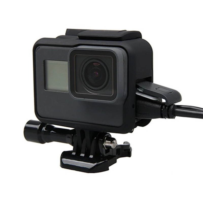 Apsauginis rėmelio dėklas, skirtas „GoPro Hero 7 6 5 Black Action“ fotoaparato sienelės dangtelio korpuso laikiklis, skirtas „Go pro Hero 7 6 5“ priedas