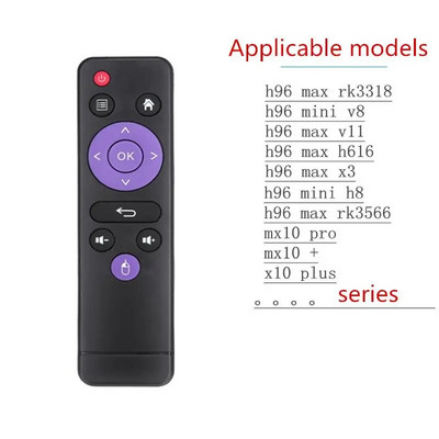 Τηλεχειριστήριο υπερύθρων για Android TV Box H96 max/tX3/X96/X88/HK1 MAX/H40/MX1/TX6S/MX10PRO/T95/QBOX Αντικατάσταση τηλεχειριστηρίου