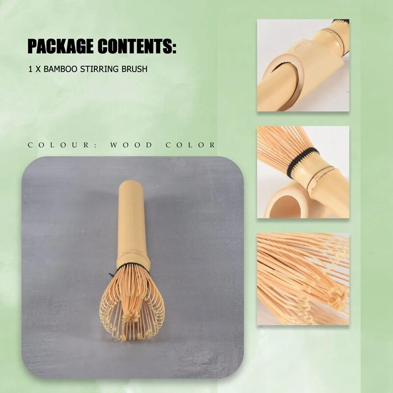 Naujas Žaliosios arbatos Matcha Plaktuvas Bamboo Chasen Plaktuvas Matcha Arbatos milteliai Profesionalus arbatos ceremonijos bambuko šepečio virtuvės įrankis