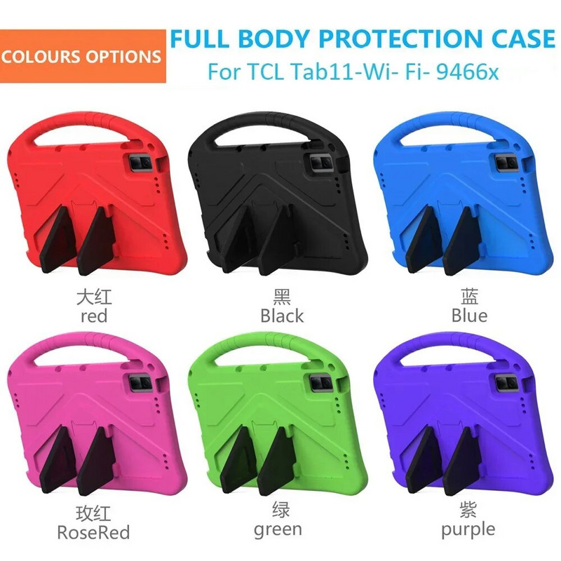 TCL Tab 11 9166G 10,95 colio EVA stovas, smūgiams atsparus vaikų planšetinių kompiuterių dangtelis, skirtas TCL 11 9466X 10,95 colio dėklui Capas Fundas