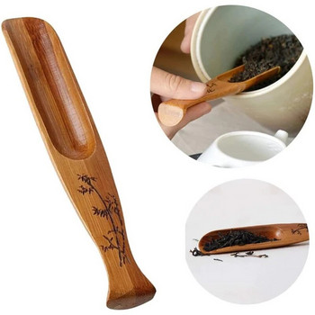 Голяма сделка Чаена лъжица с форма на риба Бамбукова лъжичка за чай Сервиз за чай Кунг Фу Аксесоари