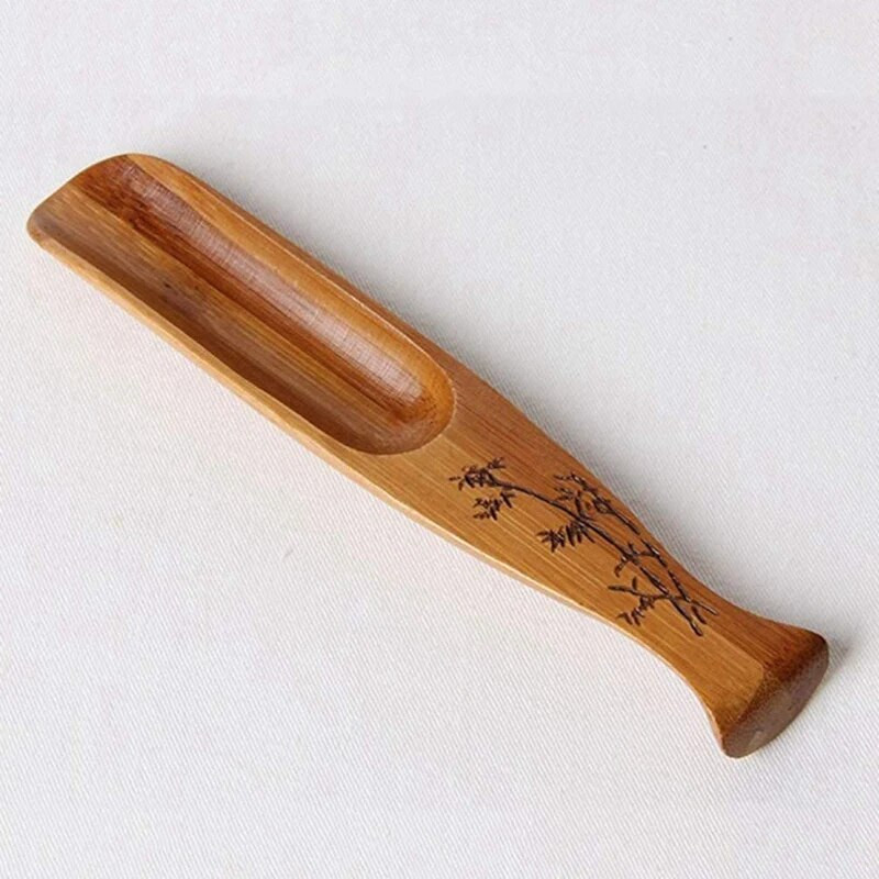 Didelis pasiūlymas žuvies formos arbatos šaukštelis Bambuko arbatos šaukštelis arbatos rinkinys Kung Fu arbatos rinkinio priedai