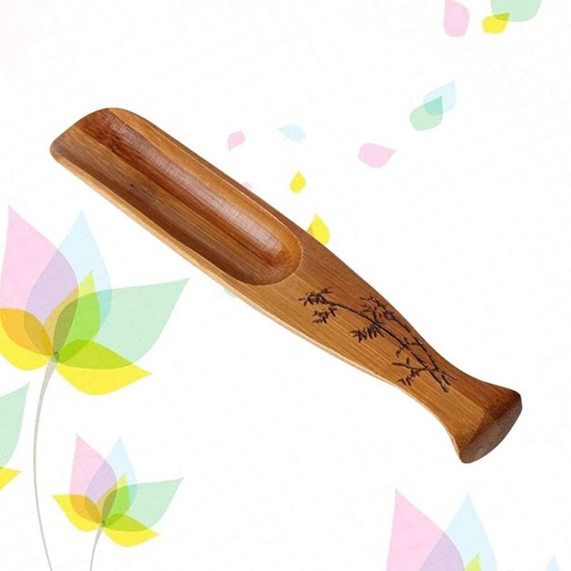 Didelis pasiūlymas žuvies formos arbatos šaukštelis Bambuko arbatos šaukštelis arbatos rinkinys Kung Fu arbatos rinkinio priedai