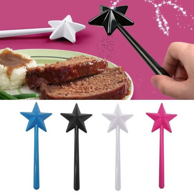 1 бр. Kawaii Fairy Star Stick Stick Salt & Pepper Shaker Magic Wand Spices Dispenser Creative Kitchen Salt Control Bottle 1/3 Hole