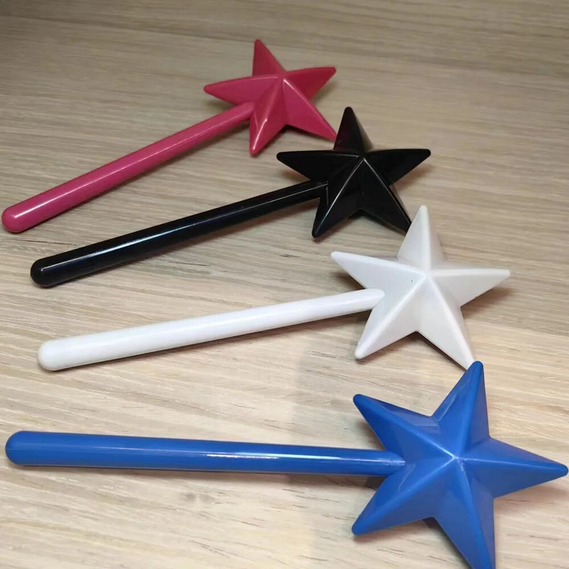 1 vnt Kawaii Fairy Star Stick Stick druskos ir pipirų plaktuvas Magic Wand prieskonių dozatorius Kūrybinis virtuvės druskos kontrolės butelis 1/3 skylės