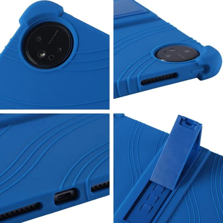 Minkštas silikoninis dangtelis, skirtas Realme Pad 2 2023 11,5" dėklas vaikams, saugaus stovo Protector Funda su 4 smūgiams atspariomis oro pagalvėmis